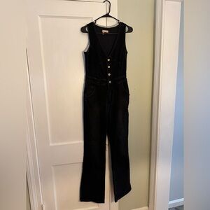 Anthropologie Pilcro Button Down Denim Jumpsuit